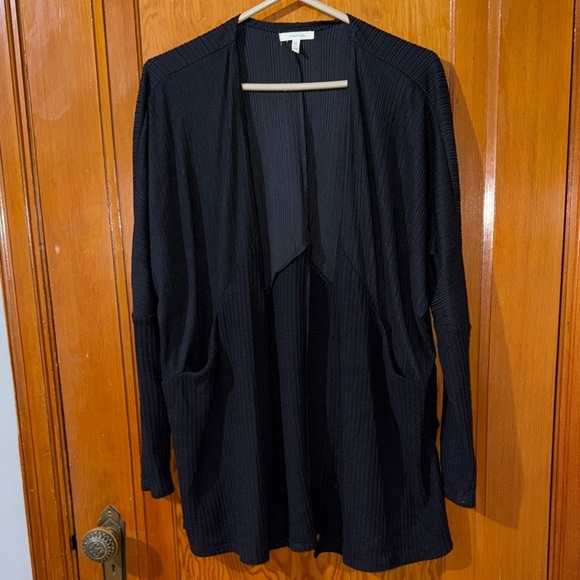 Maurices Sweaters - Maurices Black Ribbed Cardigan Sz M